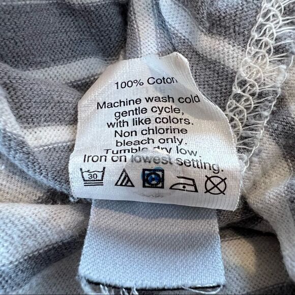 Madewell Forward-Seam Tank Top in Gray and Cream Stripe size XS - Picture 5 of 5